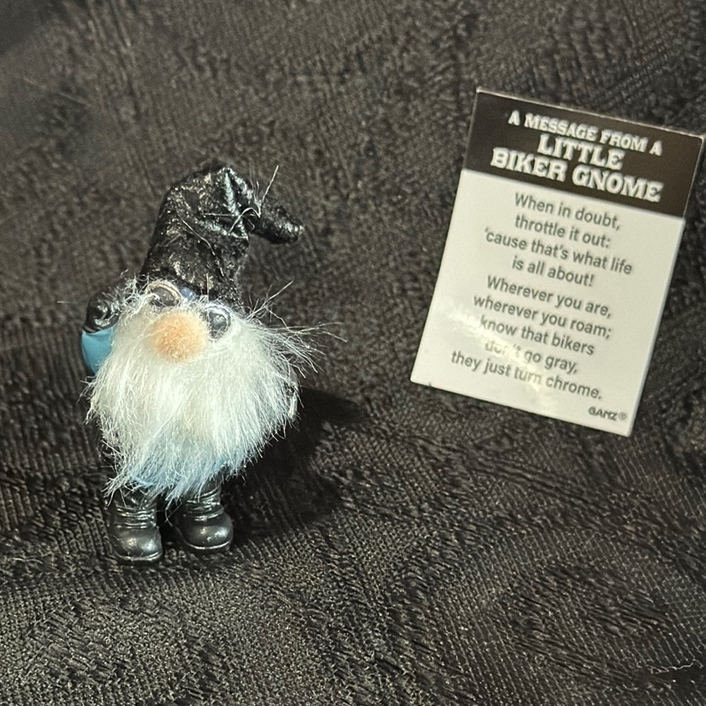 Ganz Little Biker Gnome Figurine